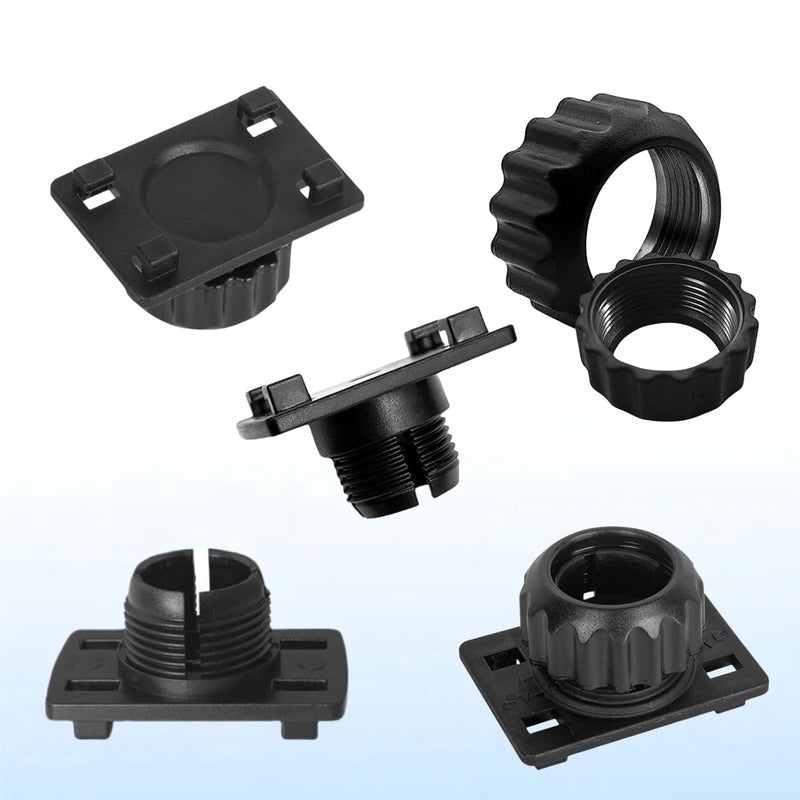 Epronic 4PCS Tightening Nut with 4 Button Lock Replacement 17mm Ball Joint Mount Socket for Carplay Screen Phone Holder Backup Camera Monitor GPS Car Auto Stereo - Image 2